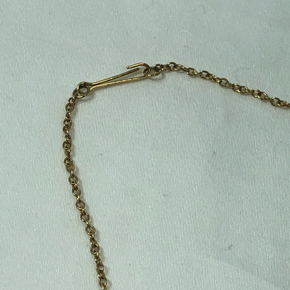 Vintage Double-Sided Large Pendant With Gold Chain Necklace - Women Jewelry - Picture 6 of 6